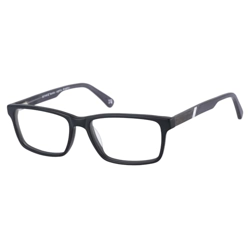 botaniq-brille-mit-sehst-rke-f-r-herren-rechteckig-acetat-matte-schwarz-holz-gre image 8