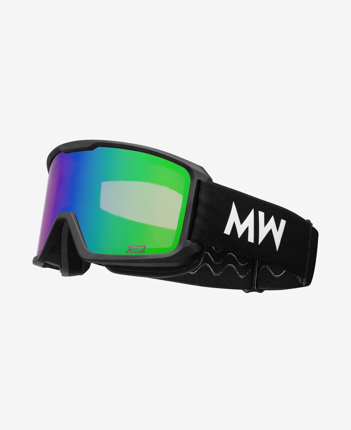 messyweekend-ferdi-xe2-skibrille-black-green-mirrored image 3