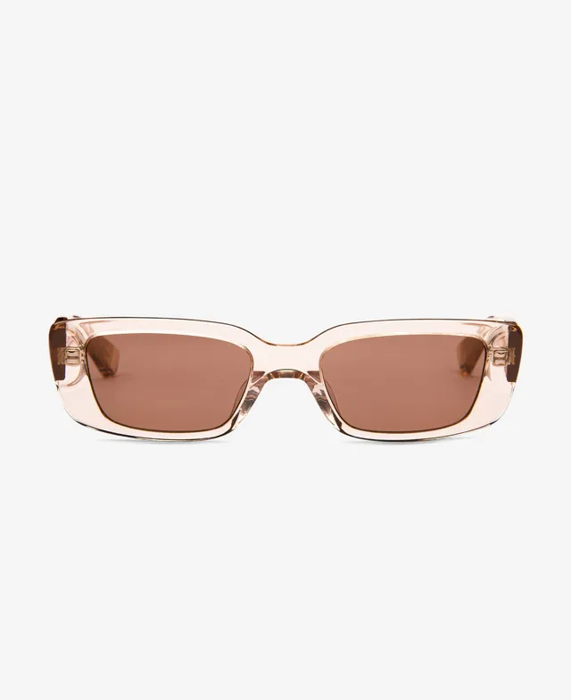 messyweekend-grace-sonnenbrille-peach-gradient-brown-rechteckig image 1