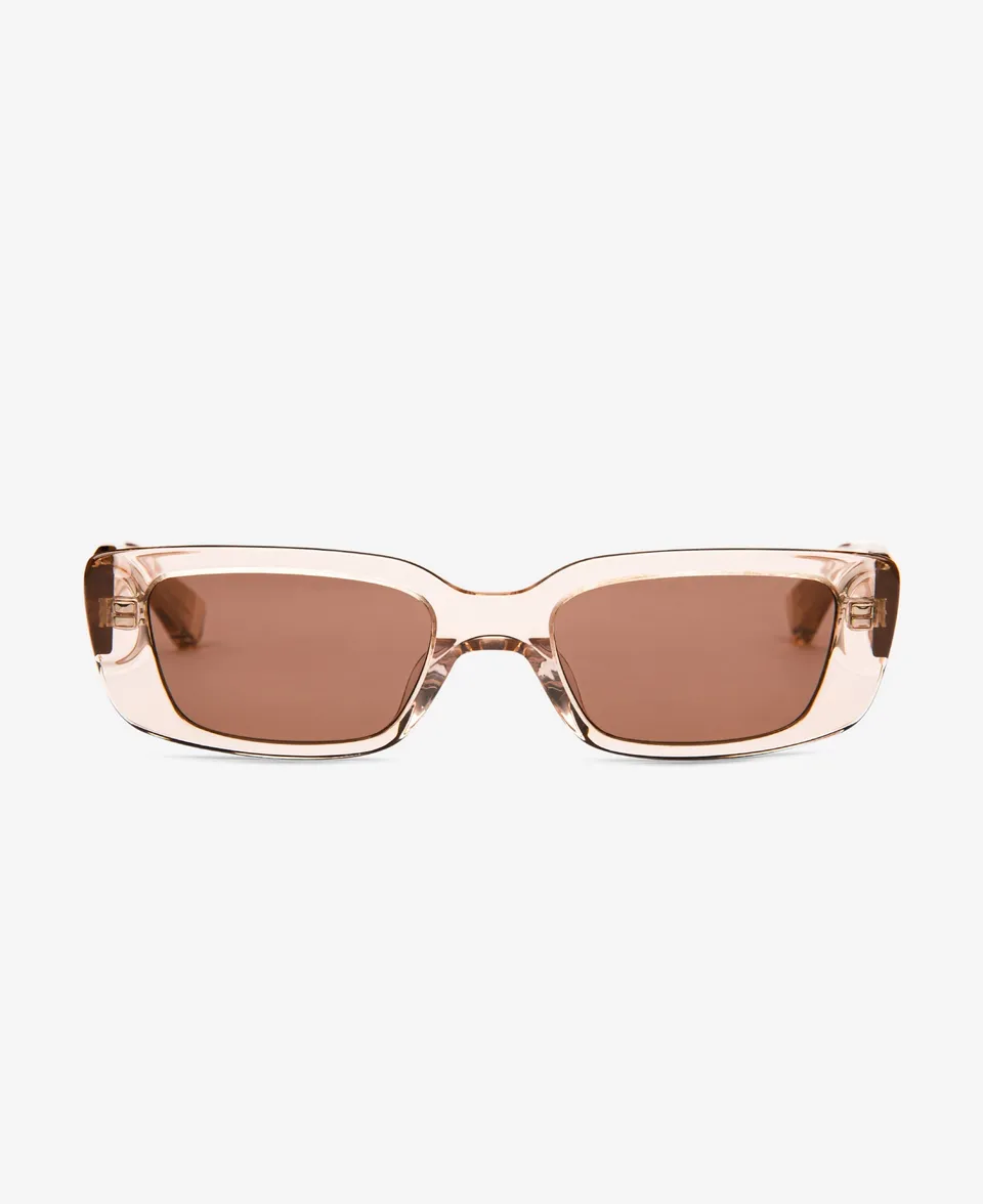 messyweekend-grace-sonnenbrille-peach-gradient-brown-rechteckig image 1