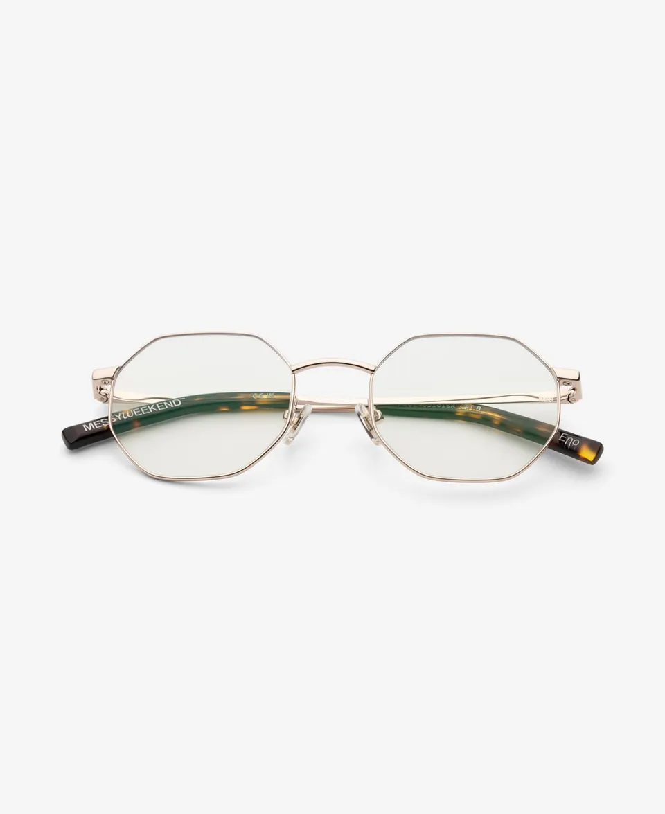messyweekend-eno-brille-shiny-gold-clear image 1
