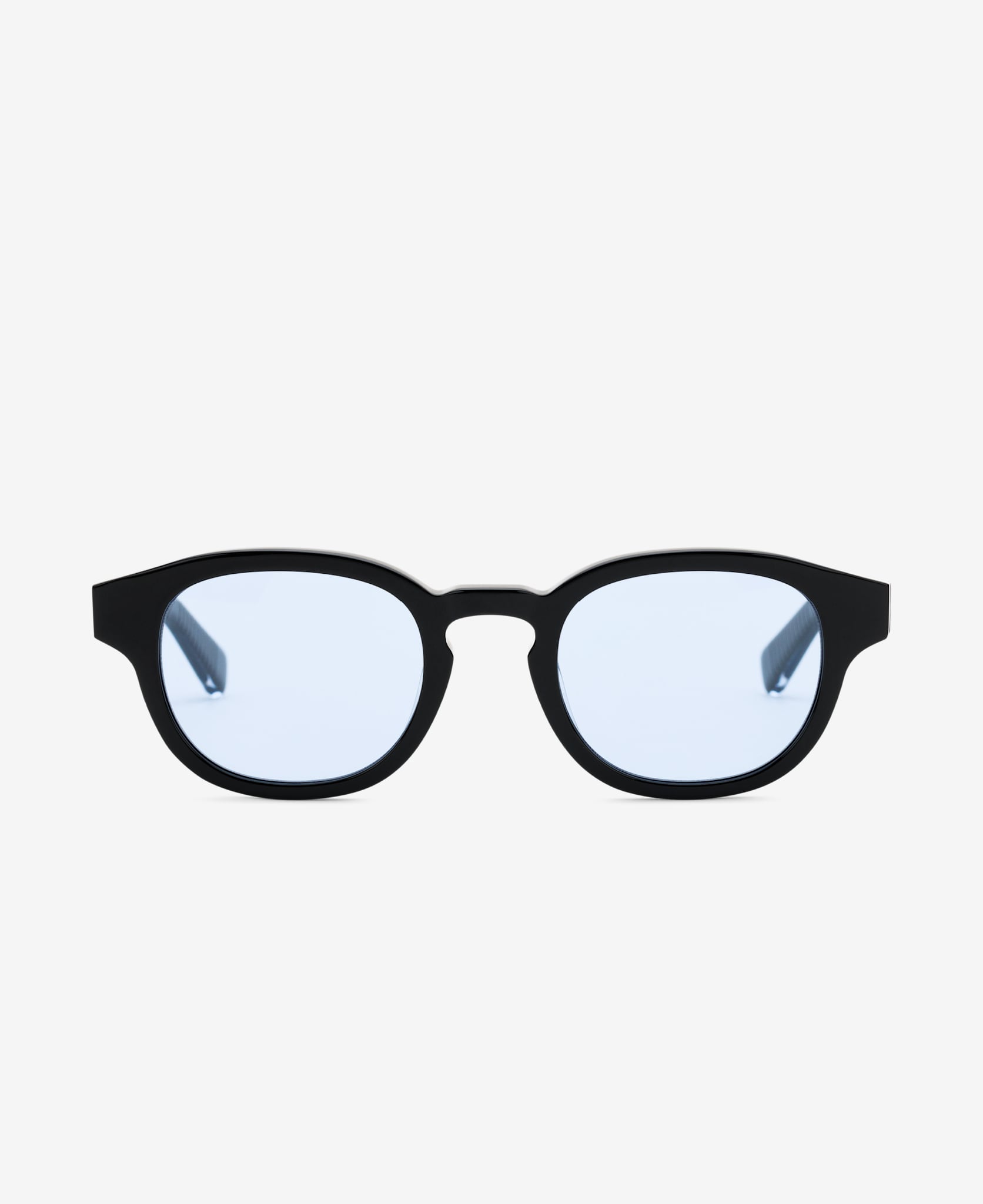 messyweekend-bille-blaulichtbrille-black-blue-tint-vintage-acetat image 1