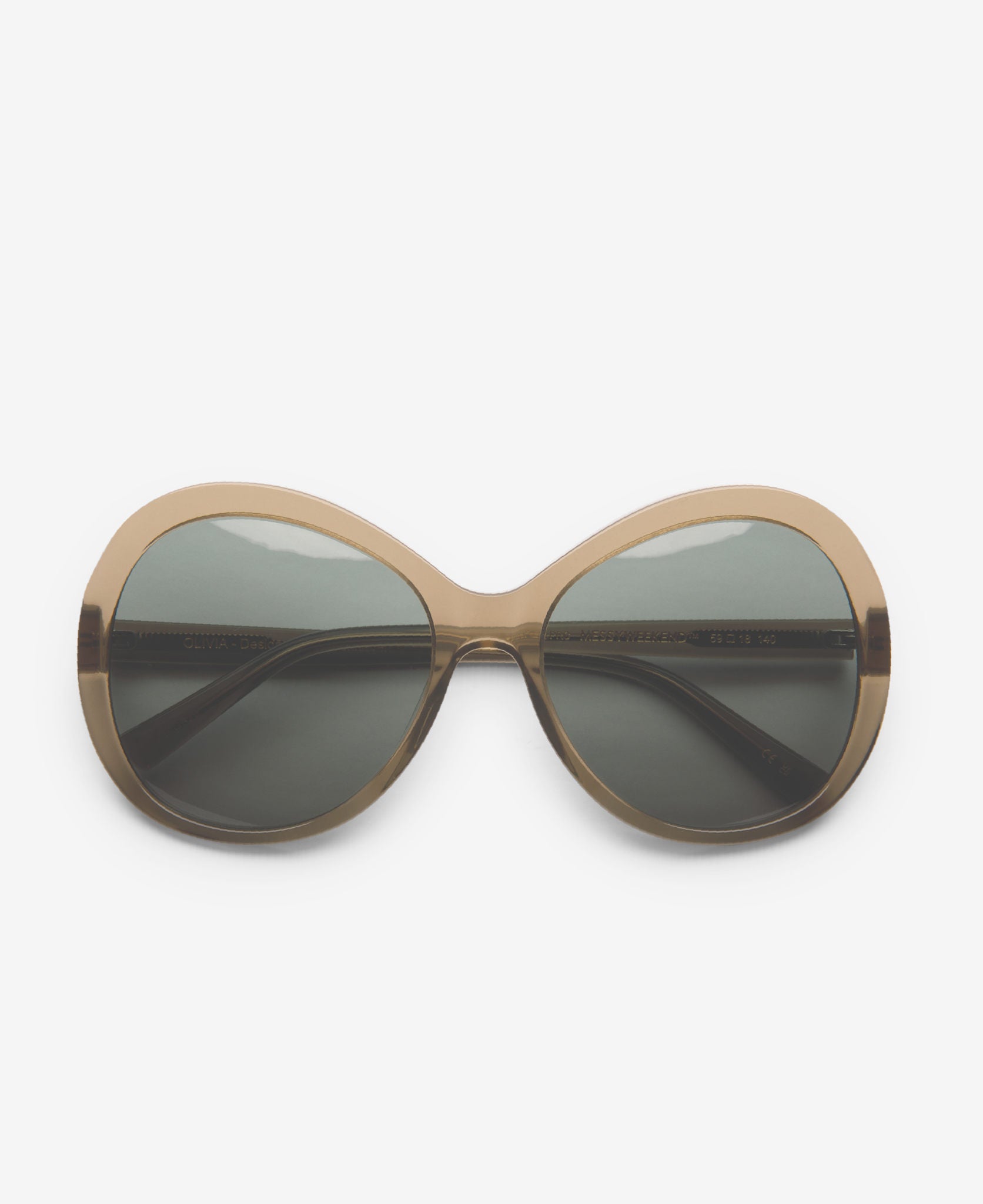messyweekend-olivia-sonnenbrille-bottle-green-green-rund-oversized image 4