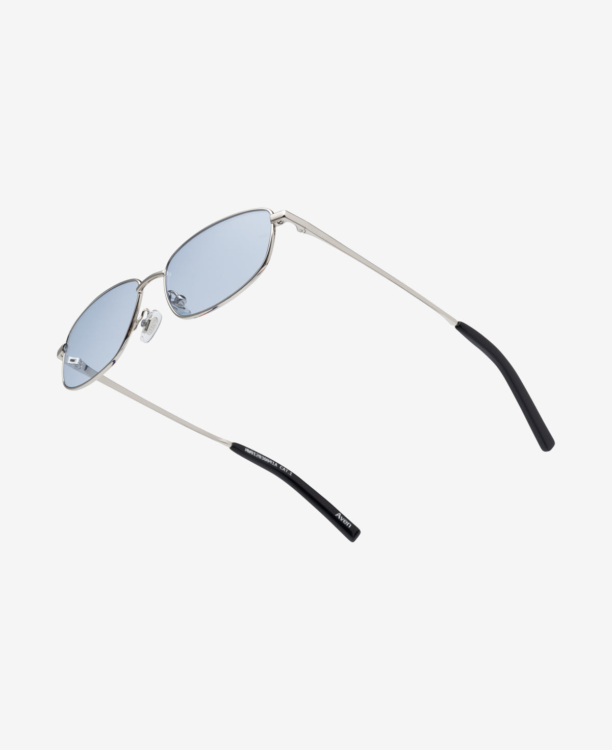 messyweekend-aven-brille-shiny-silver-soft-blue-rechteck-metall image 4